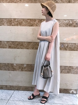 「チューリップハット」｜SENSE OF PLACE ONLINE STOREさん（レディース・158cm）の春コーディネート