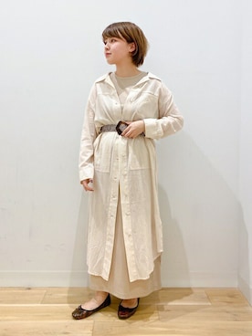 SENSE OF PLACE ONLINE STOREさん（レディース・154cm）の夏コーディネート