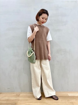 SENSE OF PLACE ONLINE STOREさん（レディース・154cm）の夏コーディネート