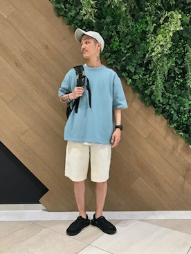 「SENSE OF PLACE by URBAN RESEARCH（センスオブプレイスバイアーバンリサーチ）のアイテム（バックパック/リュック）」を使った、SENSE OF PLACE ONLINE STOREさん（メンズ・165cm）の夏コーディネート
