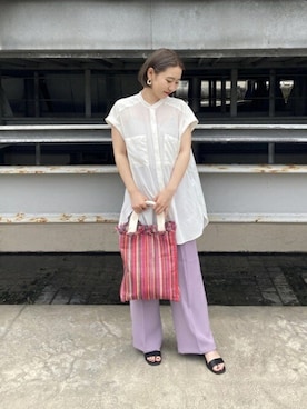 SENSE OF PLACE ONLINE STOREさん（レディース・154cm）の夏コーディネート