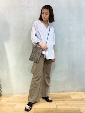 SENSE OF PLACE ONLINE STOREさん（レディース・158cm）の夏コーディネート