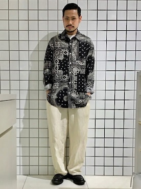 SENSE OF PLACE ONLINE STOREさん（メンズ・168cm）の夏コーディネート