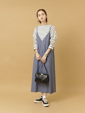 「エコレザー」｜SENSE OF PLACE ONLINE STOREさん（レディース・169cm）の夏コーディネート