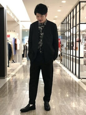 「SENSE OF PLACE by URBAN RESEAR」｜「アイテム（その他アウター）」を使った、SENSE OF PLACE ONLINE STOREさん（メンズ・170cm）の秋コーディネート