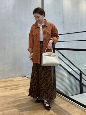 「フレアスカート」｜SENSE OF PLACE ONLINE STOREさん（レディース・166cm）の秋コーディネート