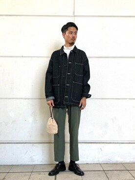「ステッチ」｜「アイテム（その他アウター）」を使った、SENSE OF PLACE ONLINE STOREさん（レディース・166cm）の秋コーディネート