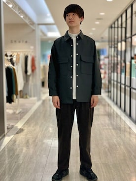 「エコレザー」｜SENSE OF PLACE ONLINE STOREさん（レディース・166cm）の秋コーディネート