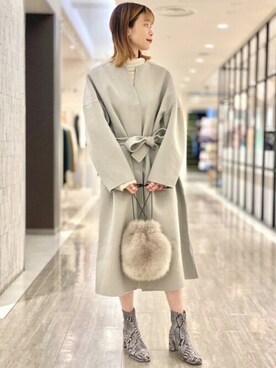 「SENSE OF PLACE by URBAN RESEARCH（センスオブプレイスバイアーバンリサーチ）のアイテム（ノーカラージャケット）」を使った、SENSE OF PLACE ONLINE STOREさん（レディース・166cm）の秋コーディネート