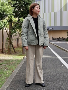 「SENSE OF PLACE by URBAN RESEARCH（センスオブプレイスバイアーバンリサーチ）のアイテム（ダウンジャケット/コート）」を使った、SENSE OF PLACE ONLINE STOREさん（レディース・166cm）の秋コーディネート