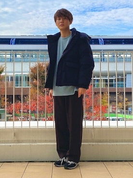 「SENSE OF PLACE by URBAN RESEARCH（センスオブプレイスバイアーバンリサーチ）のアイテム（ダウンジャケット/コート）」を使った、SENSE OF PLACE ONLINE STOREさん（レディース・166cm）の秋コーディネート