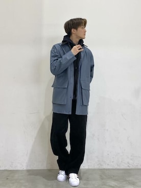 「エコレザー」｜SENSE OF PLACE ONLINE STOREさん（メンズ・166cm）の冬コーディネート