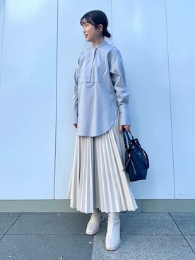 「エコレザー」｜SENSE OF PLACE ONLINE STOREさん（レディース・166cm）の冬コーディネート