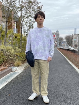 「SENSE OF PLACE by URBAN RESEARCH（センスオブプレイスバイアーバンリサーチ）のジャーマントレーナー（スニーカー）」を使った、SENSE OF PLACE ONLINE STOREさん（レディース・166cm）の冬コーディネート