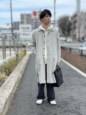 「SENSE OF PLACE by URBAN RESEARCH（センスオブプレイスバイアーバンリサーチ）のジャーマントレーナー（スニーカー）」を使った、SENSE OF PLACE ONLINE STOREさん（レディース・166cm）の冬コーディネート