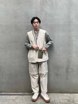「SMELLY（スメリー）のアイテム（ショルダーバッグ）」を使った、SENSE OF PLACE ONLINE STOREさん（レディース・166cm）の春コーディネート