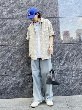 「SENSE OF PLACE by URBAN RESEARCH（センスオブプレイスバイアーバンリサーチ）のジャーマントレーナー（スニーカー）」を使った、SENSE OF PLACE ONLINE STOREさん（レディース・166cm）の春コーディネート