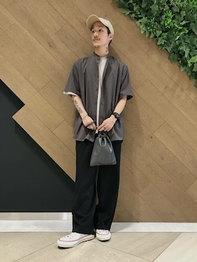 「SENSE OF PLACE by URBAN RESEARCH（センスオブプレイスバイアーバンリサーチ）のアイテム（バックパック/リュック）」を使った、SENSE OF PLACE ONLINE STOREさん（レディース・166cm）の春コーディネート