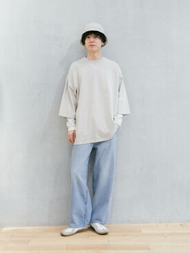 「SENSE OF PLACE by URBAN RESEARCH（センスオブプレイスバイアーバンリサーチ）のジャーマントレーナー（スニーカー）」を使った、SENSE OF PLACE ONLINE STOREさん（レディース・166cm）の春コーディネート