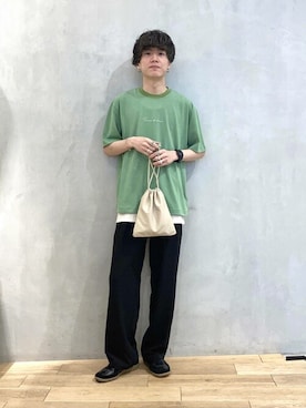 「SENSE OF PLACE by URBAN RESEARCH（センスオブプレイスバイアーバンリサーチ）のジャーマントレーナー（スニーカー）」を使った、SENSE OF PLACE ONLINE STOREさん（レディース・166cm）の夏コーディネート