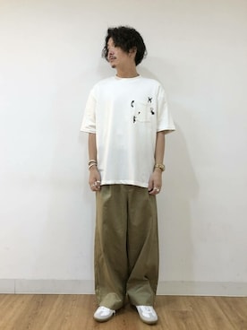「SENSE OF PLACE by URBAN RESEARCH（センスオブプレイスバイアーバンリサーチ）のジャーマントレーナー（スニーカー）」を使った、SENSE OF PLACE ONLINE STOREさん（レディース・166cm）の夏コーディネート