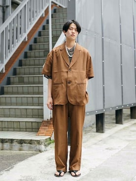 「アイテム（その他アウター）」を使った、SENSE OF PLACE ONLINE STOREさん（レディース・166cm）の夏コーディネート