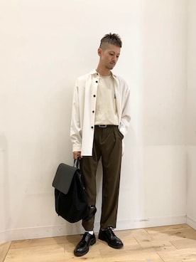 「スリムパンツ」｜SENSE OF PLACE ONLINE STOREさん（レディース・166cm）の夏コーディネート