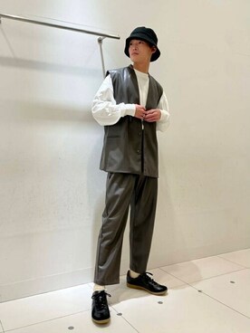 「SENSE OF PLACE by URBAN RESEARCH（センスオブプレイスバイアーバンリサーチ）のジャーマントレーナー（スニーカー）」を使った、SENSE OF PLACE ONLINE STOREさん（レディース・166cm）の夏コーディネート
