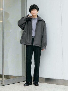「Wrangler」｜「アイテム（ブルゾン）」を使った、SENSE OF PLACE ONLINE STOREさん（メンズ・176cm）の秋コーディネート
