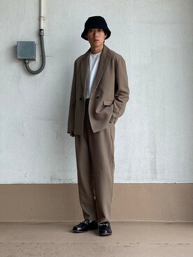 「HARUTA」｜「アイテム（帽子）」を使った、SENSE OF PLACE ONLINE STOREさん（レディース・166cm）の秋コーディネート