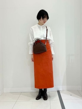 「SENSE OF PLACE by URBAN RESEARCH（センスオブプレイスバイアーバンリサーチ）のアイテム（ブーツ）」を使った、SENSE OF PLACE ONLINE STOREさん（レディース・160cm）の秋コーディネート
