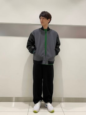 「SENSE OF PLACE by URBAN RESEARCH（センスオブプレイスバイアーバンリサーチ）のアイテム（スタジャン）」を使った、SENSE OF PLACE ONLINE STOREさん（メンズ・177cm）の秋コーディネート