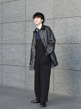 「SENSE OF PLACE by URBAN RESEARCH（センスオブプレイスバイアーバンリサーチ）のアイテム（オールインワン・サロペット）」を使った、SENSE OF PLACE ONLINE STOREさん（メンズ・180cm）の秋コーディネート