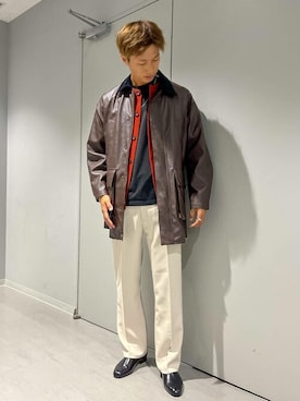 「アイテム（カバーオール）」を使った、SENSE OF PLACE ONLINE STOREさん（メンズ・187cm）の秋コーディネート