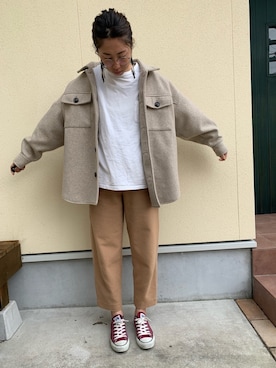 「unglid（アングリッド）のアイテム」を使った、hanapiさん（レディース・165cm）の秋コーディネート