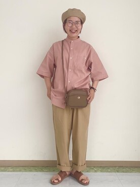 「ベーシックカラー」｜coen なんばらさん（レディース・157cm）の夏コーディネート