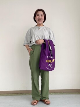 「ベーシックカラー」｜coen なんばらさん（レディース・157cm）の夏コーディネート