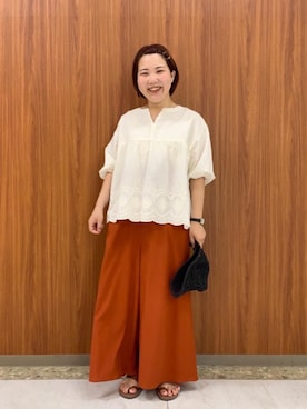 「涼しくて軽い「涼・軽パンツ」」｜coen なんばらさん（レディース・157cm）の夏コーディネート