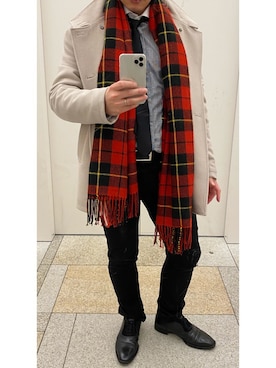 「TRANS CONTINENTS（トランスコンチネンツ）のアイテム」を使った、A さん（メンズ・167cm）の冬コーディネート