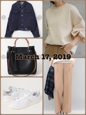 ♡さん(レディース・171cm)の春コーディネート