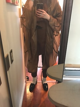 「COS（コス）のアイテム（ナイロンジャケット）」を使った、amiさん（レディース・158cm）の春コーディネート
