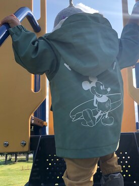 「ZARA KIDSのアイテム（モッズコート）」を使った、rairaiさん（キッズ・90cm）の秋コーディネート