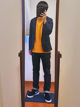 「プチプラミックス」｜ヤスさん（メンズ・166cm）の春コーディネート