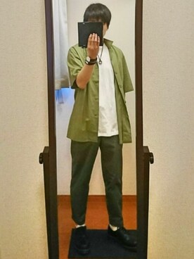 「ROXD（ロッド）のアイテム（ブレスレット）」を使った、ヤスさん（メンズ・166cm）の夏コーディネート