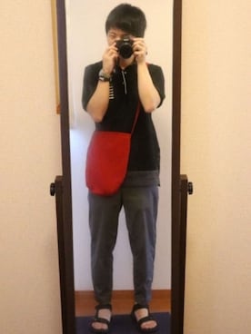 「ROXD（ロッド）のアイテム（アクセサリー）」を使った、ヤスさん（メンズ・166cm）の夏コーディネート