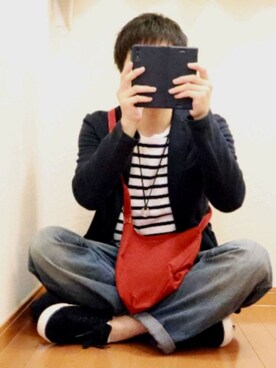 「リドム」｜「アイテム（その他）」を使った、ヤスさん（メンズ・166cm）の秋コーディネート