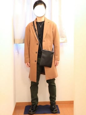 「Dr. Martens（ドクターマーチン）のDr.Martens / ドクターマーチン 1461 3EYE GIBSON SHOE 3ホール ギブソン シューズ ブーツ（ブーツ）」を使った、ヤスさん（メンズ・166cm）の春コーディネート