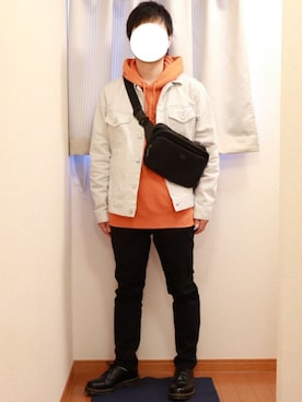 「Dr. Martens（ドクターマーチン）のDr.Martens / ドクターマーチン 1461 3EYE GIBSON SHOE 3ホール ギブソン シューズ ブーツ（ブーツ）」を使った、ヤスさん（メンズ・166cm）の春コーディネート