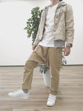 「本日のコーデ」｜「アイテム（ジャケット/アウター）」を使った、Null-Ponさん（メンズ・164cm）の秋コーディネート