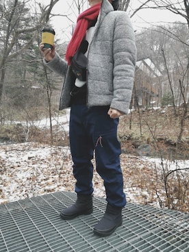 「TETE HOMME（テットオム）のアイテム（ジャケット/アウター）」を使った、Null-Ponさん（メンズ・164cm）の冬コーディネート